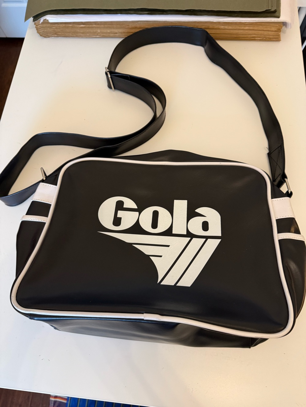 Gola Black and White Crossbody carry on Bag New